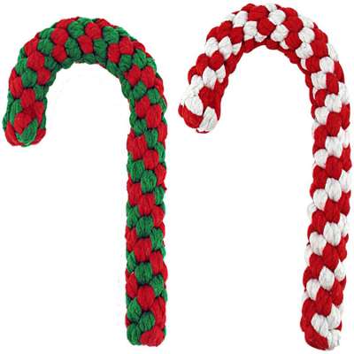 Christmas pet cotton toys organic cotton rope dog toy