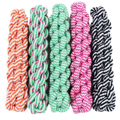 Customized pet chew toys two color cotton rope corn cob